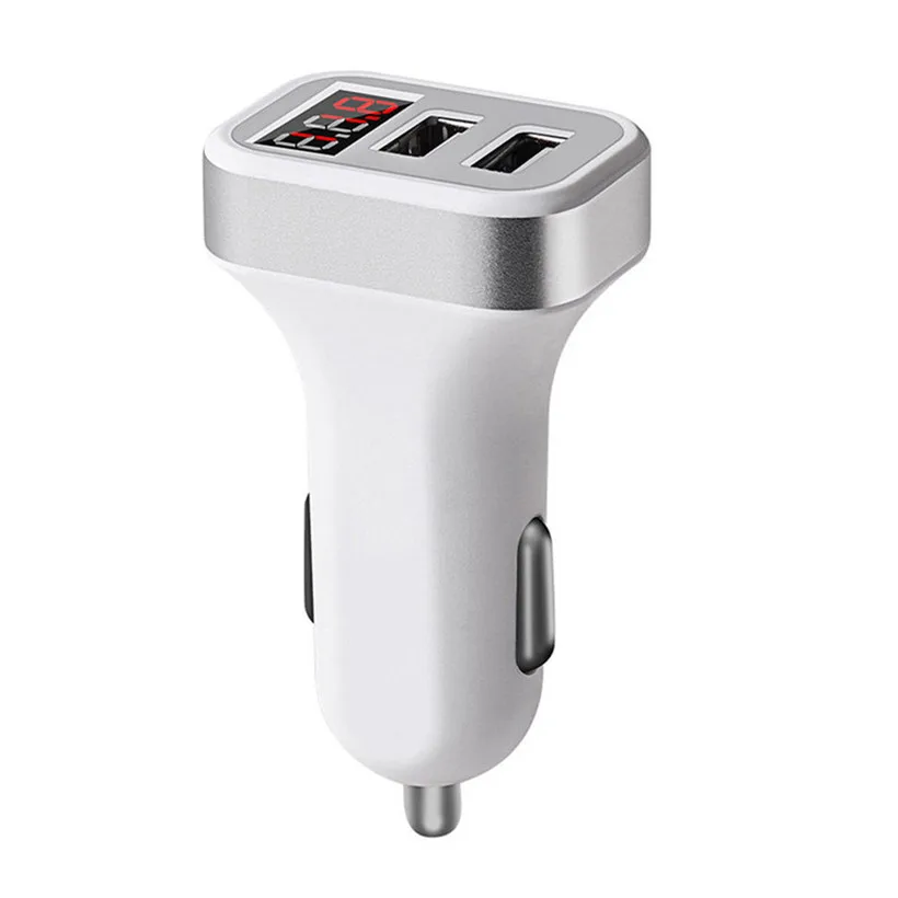 

CARPRIE Dual USB 4.8A Car Charger Fast Adaptive Charging For iPhone For Samsung Galaxy Car charger with display