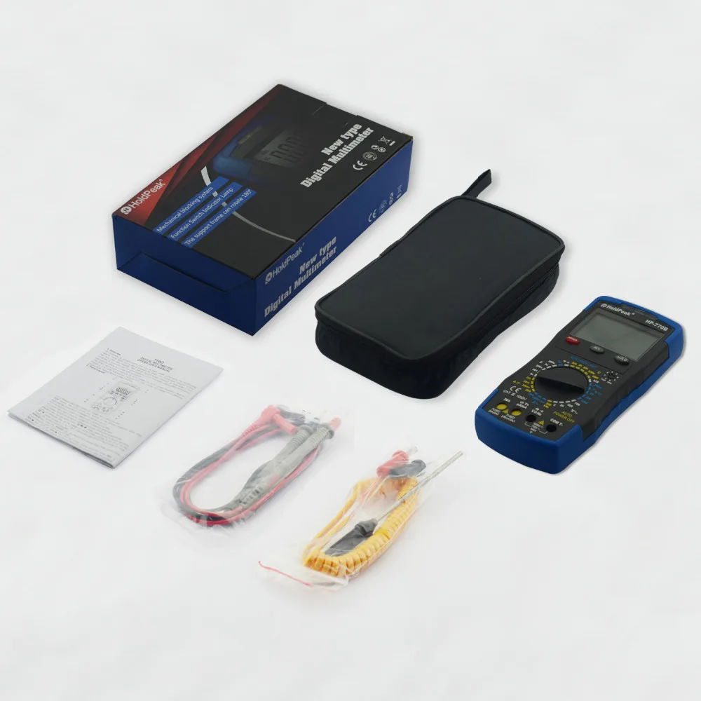 Multimetro HoldPeak HP 770B NCV Цифровой мультиметр характеристика и частота/Dide/hFE Тест|multimeter