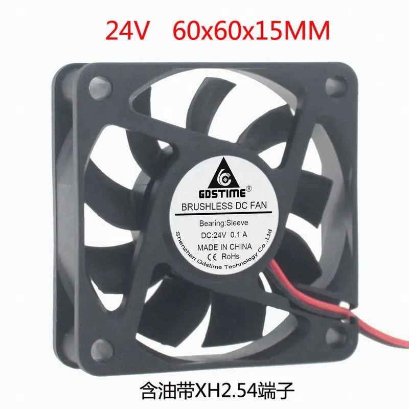

DC DC 24V 6CM 60MM 6cm cm 60x60x15 6015 Brushless cooling fan