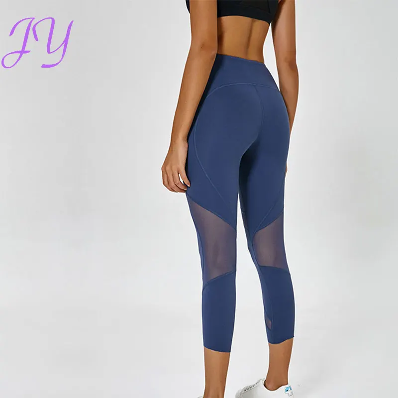 

2019 JY High Waist Yoga Pants with Pockets, Tummy Control 4 Way Stretch Women Capris Yoga Leggings