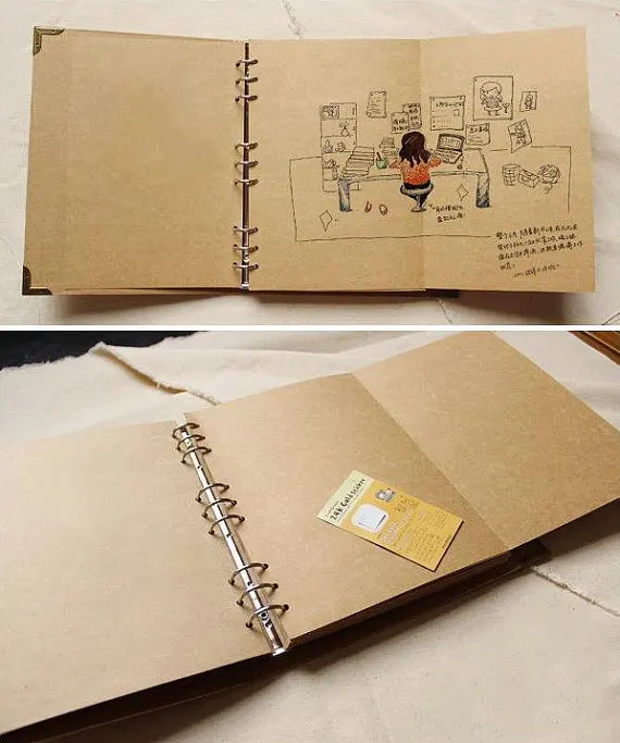 Extra large Photo Kraft Scrapbook Album /Graduation Photo white album