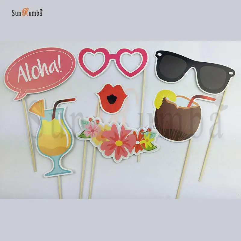 Hawaiian Flamingo Party Photo Booth MUW-205-04