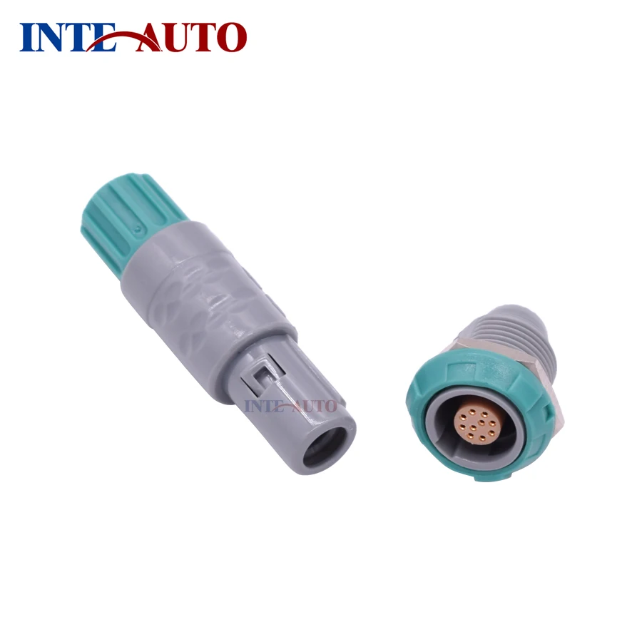 

Multipins plastic medical push pull advanced self-latching connector,10 pins, PAG.M1.0GL.AC50G PKG.M1.0GL.LG