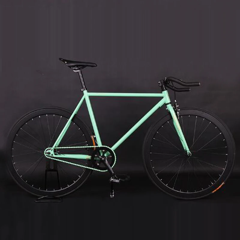 Fixed Gear Bike Fixie Bike 52cm Frame DIY Muscular Frame Cycling Road Bike Aluminum Alloy Frame Fixie Bicycle
