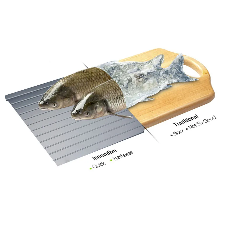 Fast Defrosting Tray Plate Defrost Meat Frozen Food Tray Thawing Frozen Meat Defrost Kitchen Tool D Fast Defrosting Tray Plate Defrost Meat Frozen Food Tray Thawing Frozen Meat Defrost Kitchen Tool D