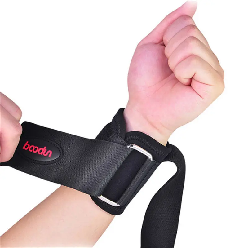1 Pair Adjustable Wrist Support Wristband Weight Lifting Nylon Wrist