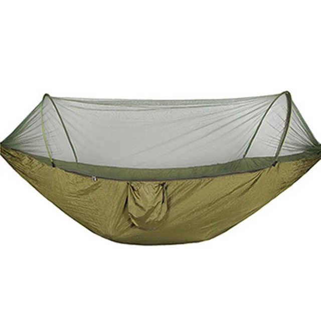 Hamac ext/érieur avec moustiquaire Poche attach/ée Hamac de Camping l/éger Hamac Portable pour la randonn/ée Randonn/ée P/êche Aventures
