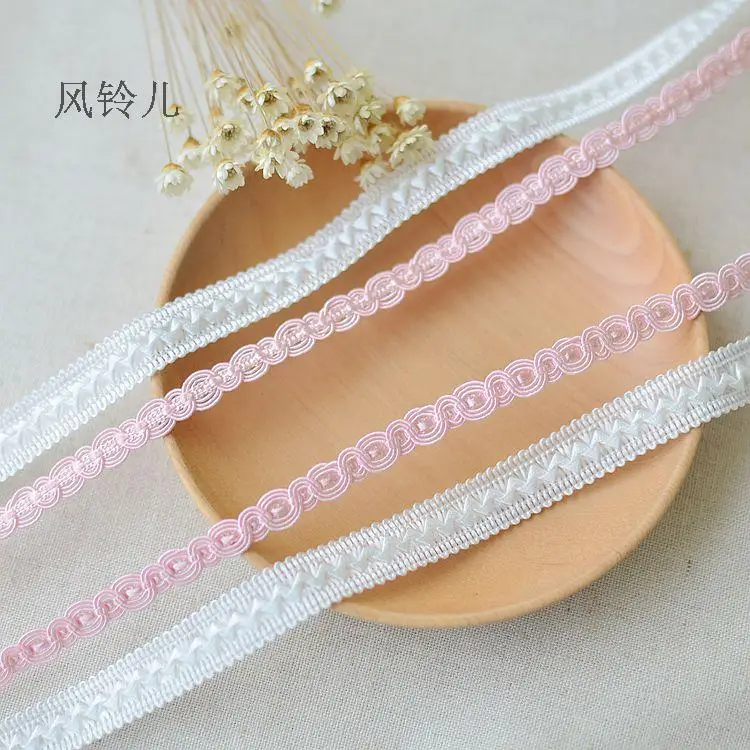 

Pink lace keel curtain lace