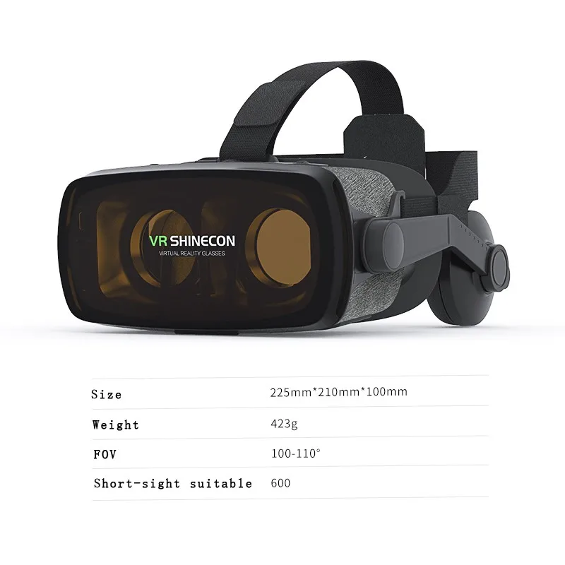 SC-G07E шлем 9,0 VR Очки виртуальной реальности 3D очки Google Cardboard VR гарнитура коробка для 4,0-6,3 дюймового смартфона