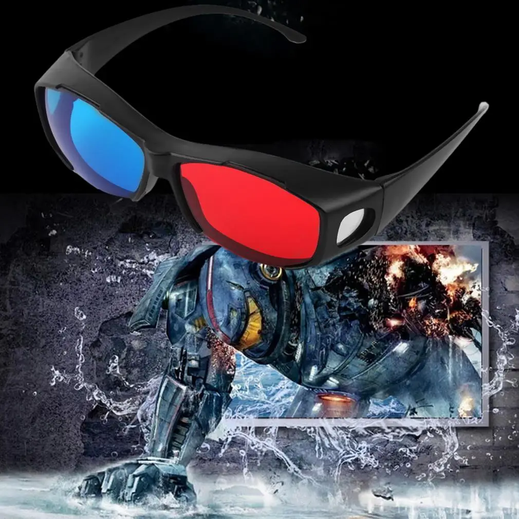 Универсальный тип 3D стекло es ТВ фильм пространственный анаглиф видео рамка 3D видение стекло es DVD игра стекло красный и синий цвет