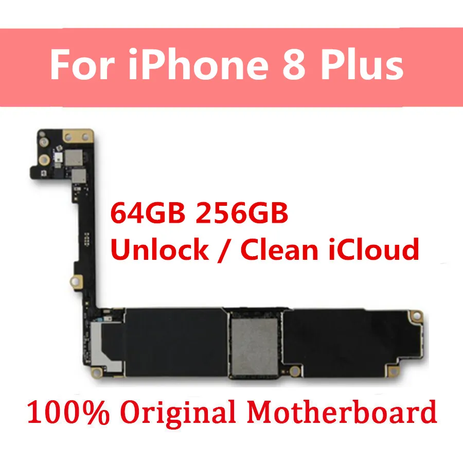 

Motherboard For iPhone 8 Plus With / Without Touch ID 64GB 256GB For iPhone 8 PLus Logic Board Free iCloud Unlocked Mainboard