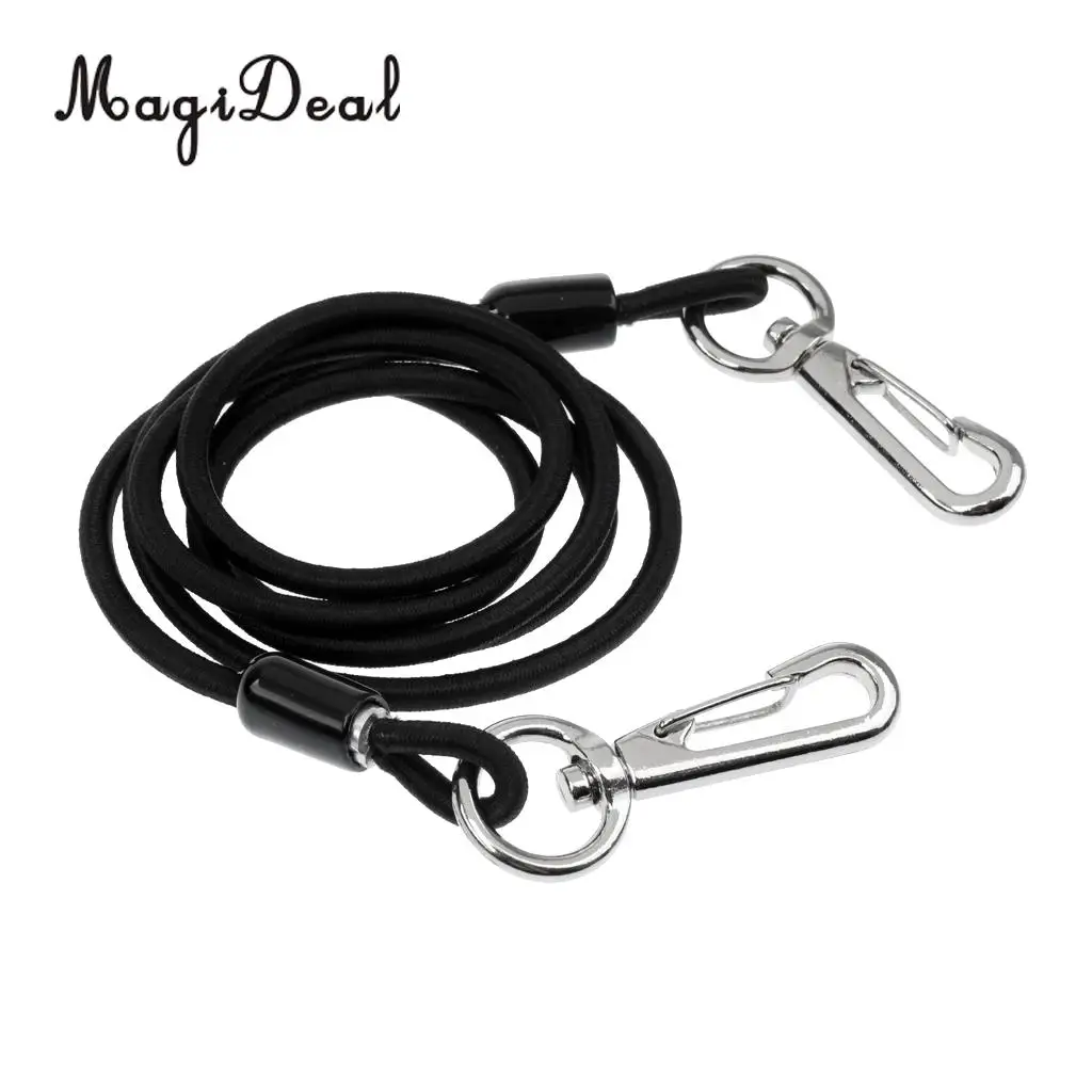 Elastic Rubber 3.3ft Coiled Kayak Canoe Boat Paddle Leash Fishing Rod Tether Safety Lanayrd Accessories