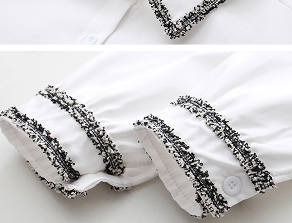 Новинка, зимняя Вельветовая плотная белая рубашка с отложным воротником, приталенная модная повседневная женская блузка с длинным рукавом, размер топа T7O722A