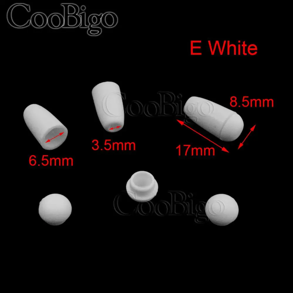20 шт. пластиковая пробка с отверстием и фиксатором для шнура с зажимом для спортивной одежды, сумки для рюкзаков, аксессуары для самостоятельной сборки - Цвет: E White