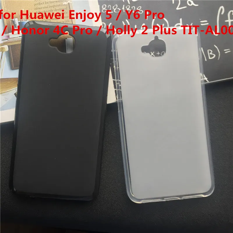 

Soft Silicone Protective Back Cover Cases for Huawei Enjoy 5 / Y6 Pro / Honor 4C Pro / Holly 2 Plus TIT-AL00 TPU Phone Case