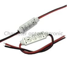 20 шт DC12V 24 V Мини-выключатели со светодиодным индикатором Управление; 3 ключа 6A для Управление один Цвет светодиодные полосы света SMD 3528 5050 5630