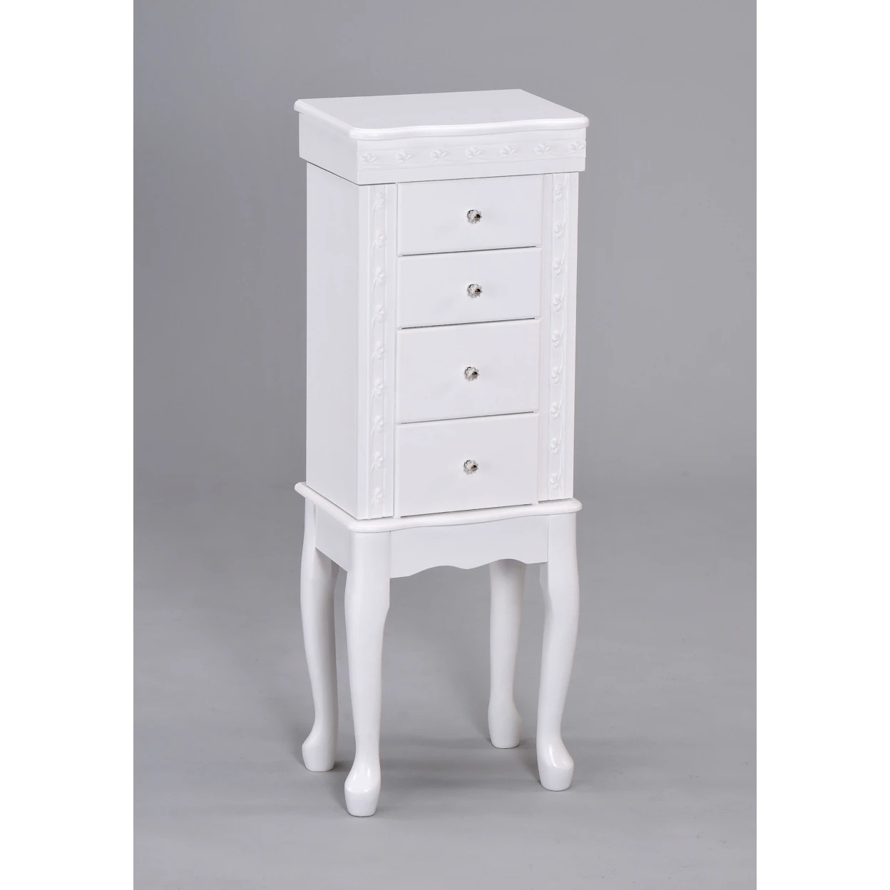 Classy Jewelry Armoire, White