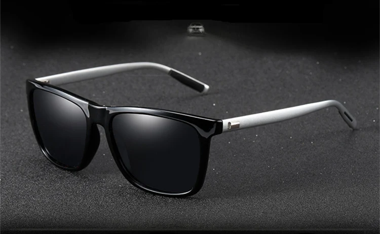 New polarized men's sunglasses UV400 coated glasses square elastic frame ladies sunglasses fashion brand driving sunglasses (14)