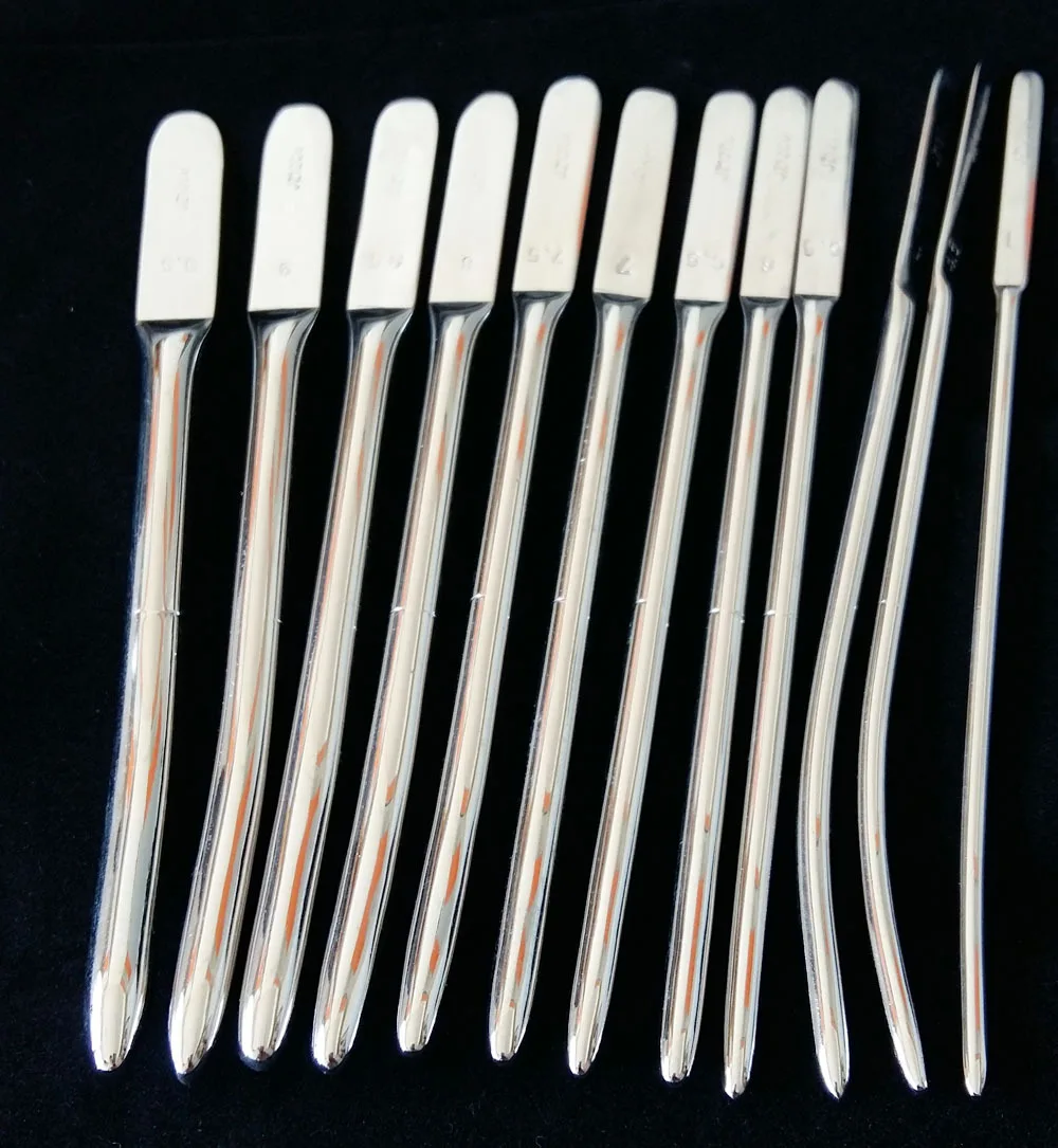 12pcs/ Kit DILATOR Set Uterine Urethral Diagnostic Surgical Soundsin