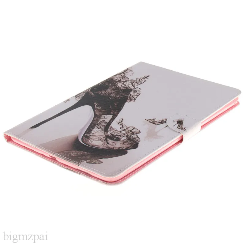 Fashion 2 Sides Painted Leather Case For Samsung Galaxy Tab A 9.7 T550 T551 T555 Tablet Cover 9.7 Inch Stand Wallet Flip Case  (65)
