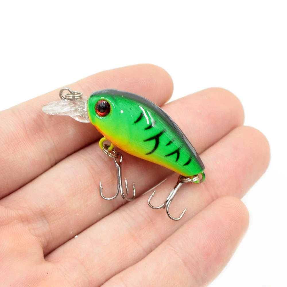 

1pcs 4.5cm 3.5g Mini Crankbait Fishing Lure Artificial Hard Crank Bait topwater Wobbler Fishing tackle Pesca Carp Fishing