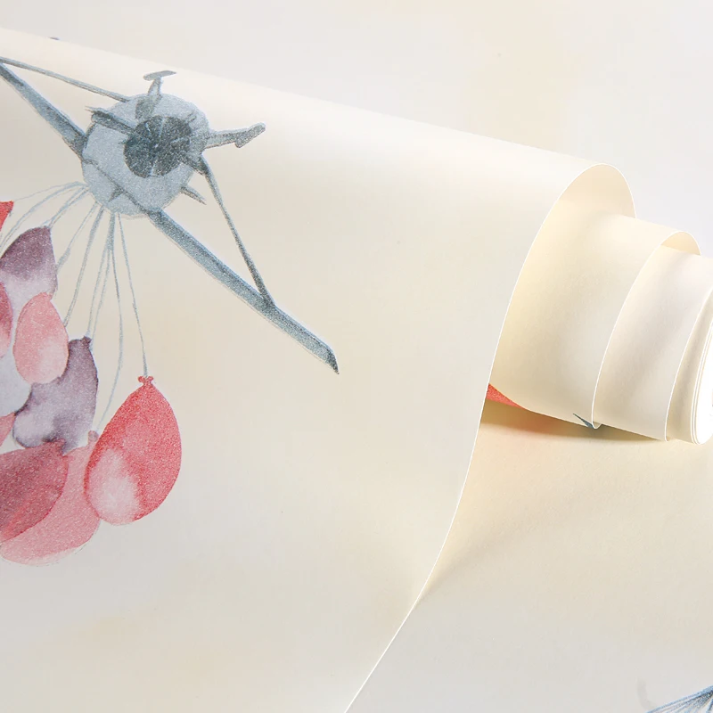 Современные детские комнатные обои мультяшное украшение для дома воздушный шар в форме самолета настенная бумага для Детей Гостиная Спальня украшение behang