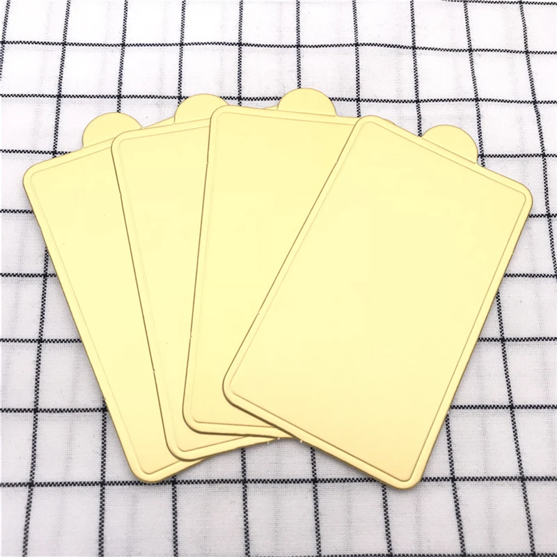 Aomily Gold 100 шт./компл. прямоугольный мусс для торта дощатка кекса десертные дисплеи
