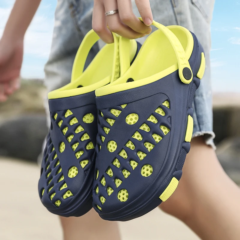 AGESEA casual hohe qualität männer hausschuhe 2019 neue heiße männer sandalen komfortable loch schuhe mode strand schuhe A51XM-1901