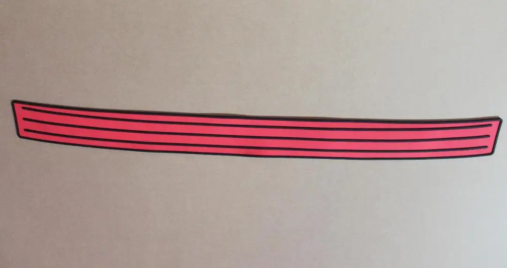 Авто задний бампер резиновый протектор для volkswagen vw Golf 7 jetta Golf 6, passat, bora, Skoda Octavia Fabia, superb - Название цвета: Красный