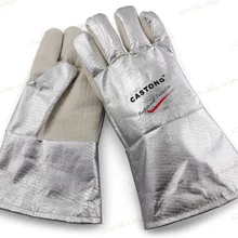 300-400 градусов Промышленные нагревательные перчатки высокотемпературные Пожарные перчатки CKS-NFRR15-34