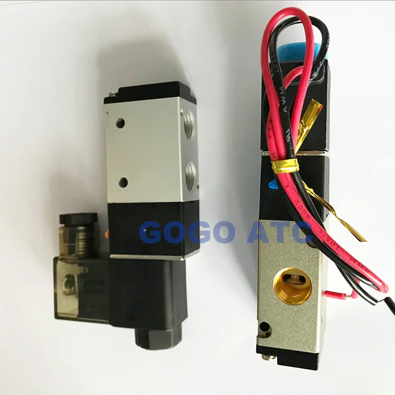 GOGO Пневматический электромагнитный клапан 3V110-06 3V110-M5 порт 1/" BSP M5 12 В DC 3/2 способ управления клапан нормально закрывает нормальный открытый