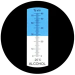 Ручной рефрактометр спиртовый спиртометр 0~ 80% V/V детектор спирта Тестер для спирта с ATC