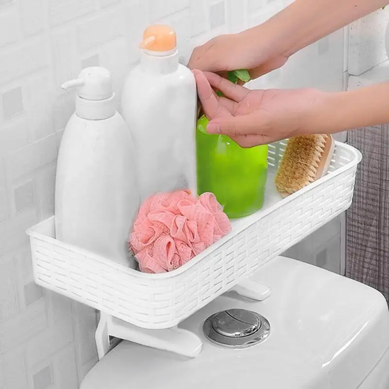 دائم المرحاض تخزين الرف الحمام الشامبو منشفة سلة الجرف الناقل المنزل لوازم الحمام اكسسوارات