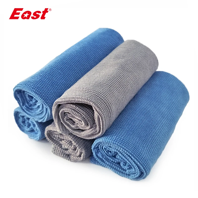 

East 5 Pcs 40x40cm Microfiber Cleaning Cloth Paint Coated Wax Towel Household Cleaning Car Washing Cloth
