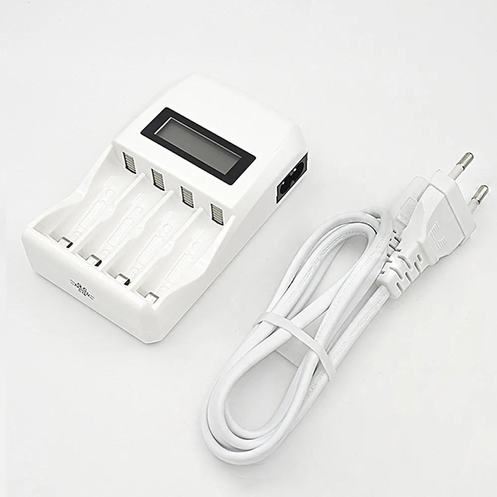 Best Price 4 Slots Hour Seper FAST LCD AA / AAA Mains Battery Charger