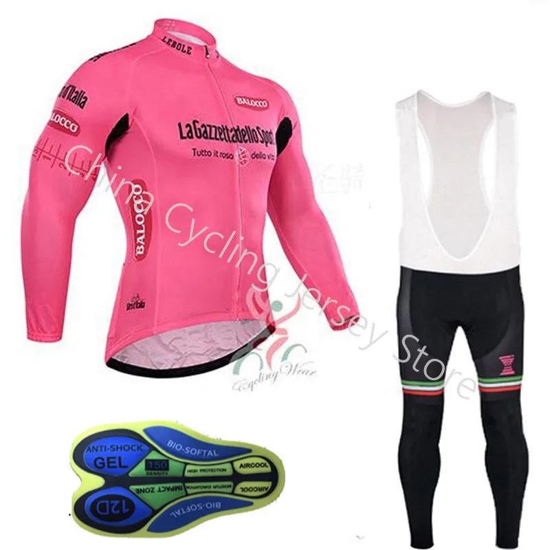 جديد جولة دي إيطاليا الرجال الدراجات جيرسي الربيع الخريف طويلة الأكمام سباق الدراجة الملابس تنفس سريعة الجافة دراجة الرياضية A9