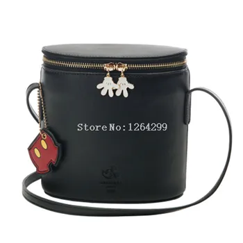 

New Fashion Girls Small Black PU Messenger Bags Kids Shoulder Bag For Children