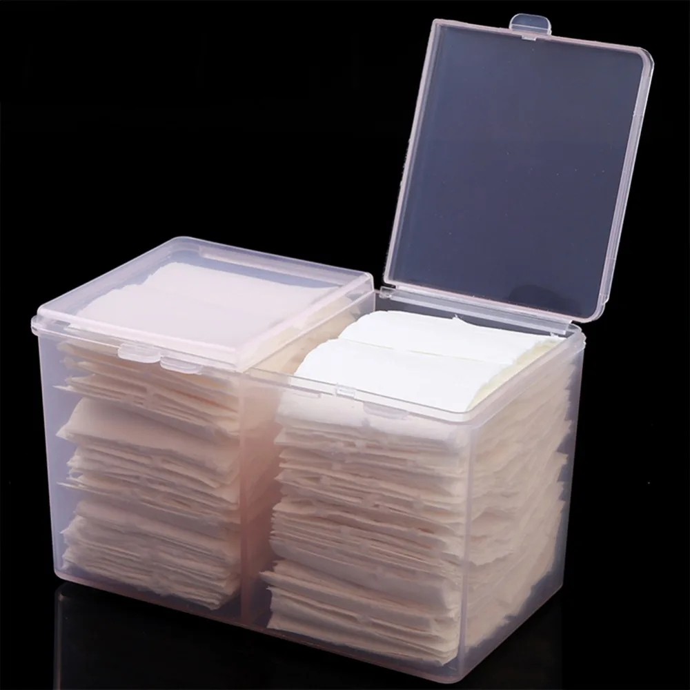 

2 Grids Transparent Cotton Swab Cotton Pad Holder Clean Nail Art Tool Container Earring Jewelry Storage Box Case 12*7.5*6.5CM