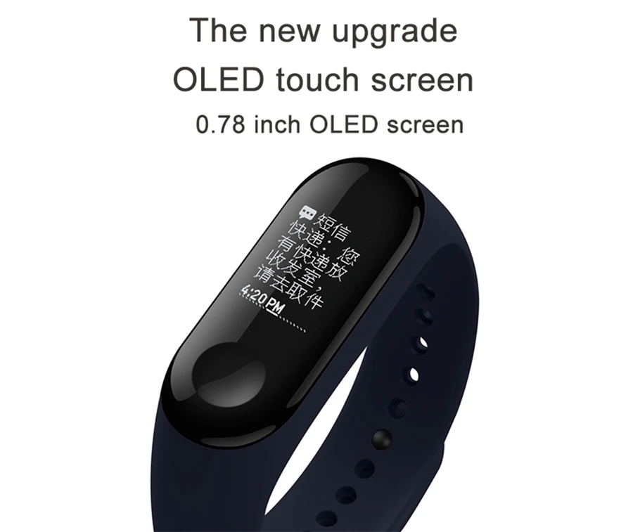 Xiaomi mi Band 3 умный браслет не NFC bluetooth погода Forecate фитнес трекер band с зарядным