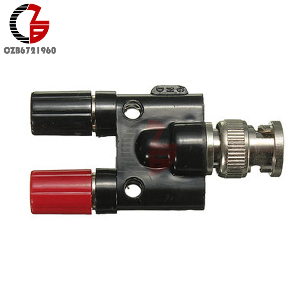 

BNC Male plug to 4MM Twin dual Banana Jack Female Socket Binding Post RF Coax Coaxial Adapter Connector