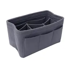Felt Makeup Bag Organizer Insert Bag Handbag Multi-functional Travel Cosmetic Case Girl Toiletry Storage Bags Felt Makeup Bag Organizer Insert Bag Handbag Multi-functional Travel Cosmetic Case Girl Toiletry Storage Bags