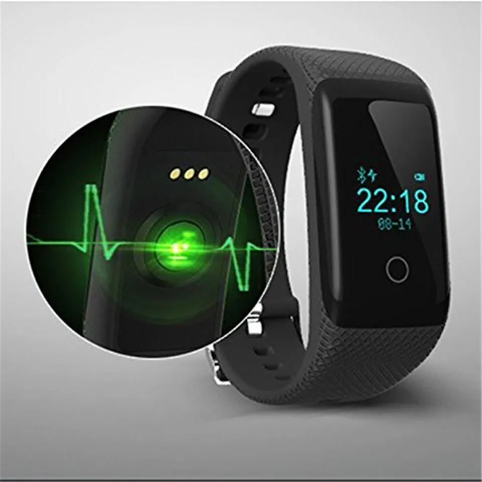 

2016 V16 Smart Watch Waterproof Bluetooth 4.0 Smart Wristband Bracelet Fitness Sports Tracker with Continuous Heart Rate Monitor