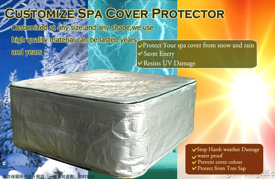 Hot Tub Cover Guard Size 190x190x90cm And Spa Cover