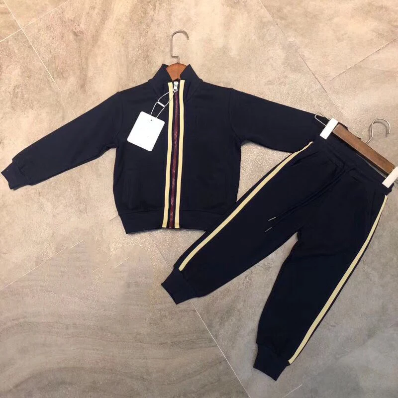 

Kid Clothes Sets Boys Girls Tracksuits Kids Sport Suits Zipper Jacket +pants 2pcs for children in stock