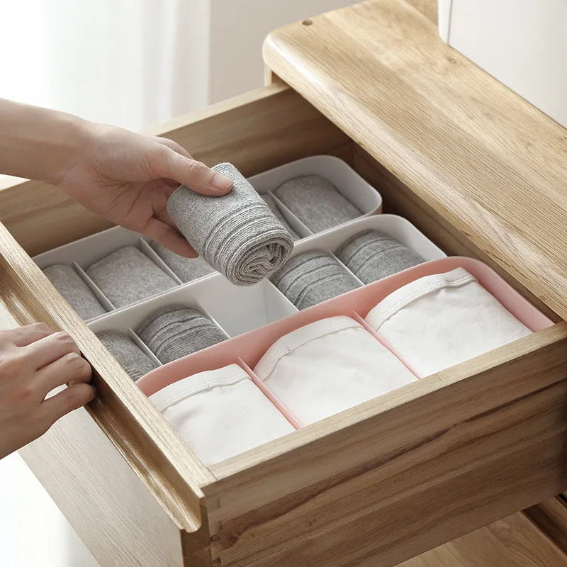 1pc Multi-size Underwear Organizer Storage Drawer Closet Organizers Boxes For Briefs Socks Storage Boxes 1pc Multi-size Underwear Organizer Storage Drawer Closet Organizers Boxes For Briefs Socks Storage Boxes