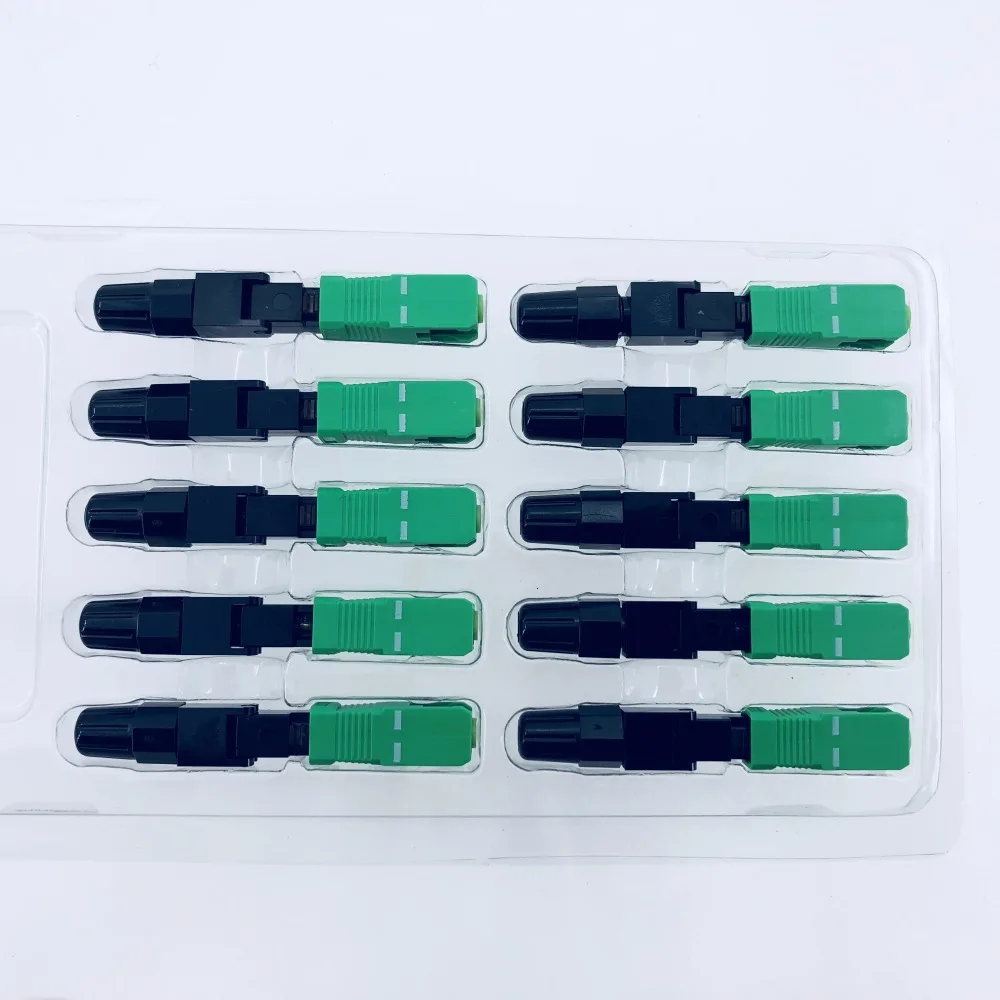 

50PCS SC/APC-C Optical Fiber Fast Connector Embedded Type Telecomm Grade cold junction FTTH