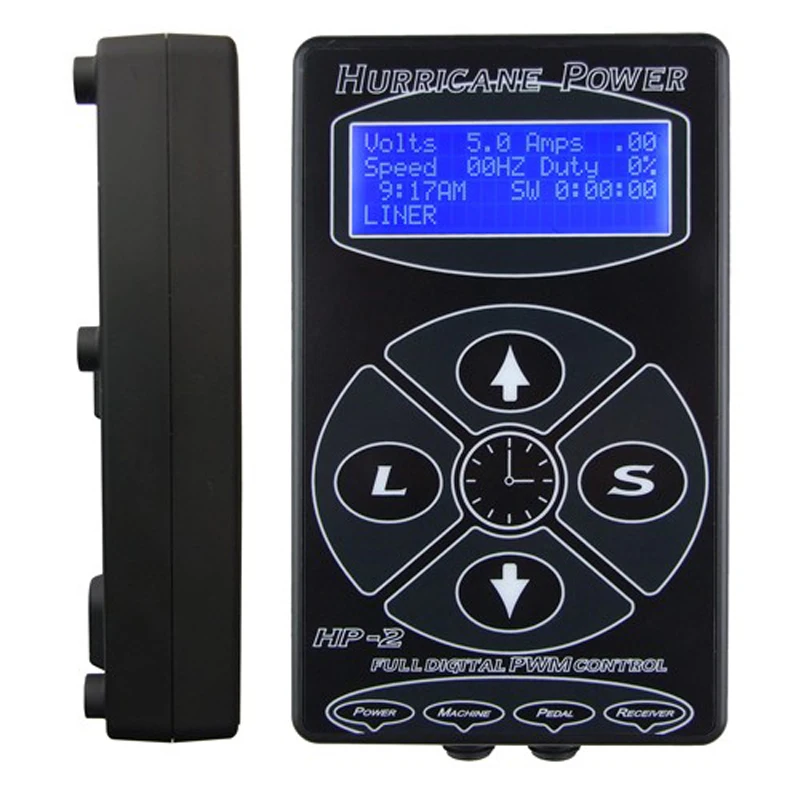 

2017 Hot Selling Black HP2 Hurricane Tattoo Power Digital Dual LCD Display Tattoo Power Supply For Tattoo Machine
