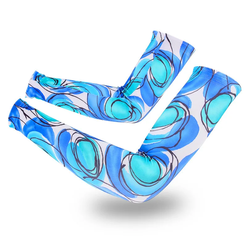 

1 Pair Cooling Arm Sleeves Long Sun UV Protection Men Women for Cycling Running Outdoor Sports ZJ55