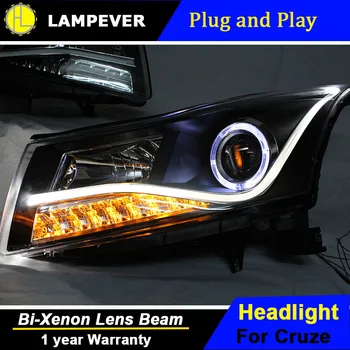 

Lampever Styling for Chevrolet Cruze LED Headlights A8 Style Cruze DRL Lens Double Beam H7 HID Xenon Car Accessories