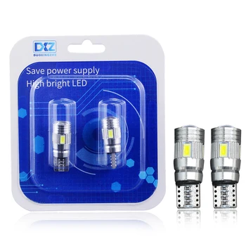 

2x T10 W5W Car LED Turn Signal Bulb Canbus Auto Interior Dome Reading Light Wedge Side Parking Reverse Brake Lamp 5W5 5630 6smd